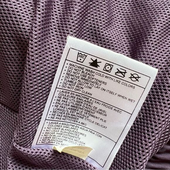 Nike Full Zip Purple Windbreaker Jacket Lightweight Athletic Coat Size Large - Picture 9 of 9
